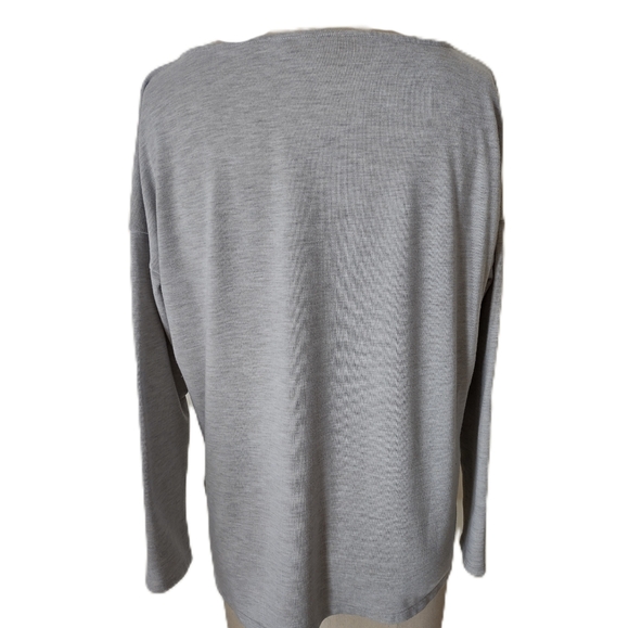 Ralph Lauren Women's Heather Gray Long Sleeve Tee - Picture 3 of 6